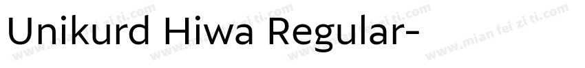 Unikurd Hiwa Regular字体转换